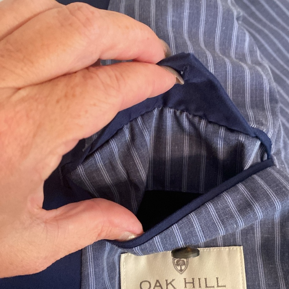 Oak Hill • Palm Print Cotton Sport Coat - Picture 14 of 14